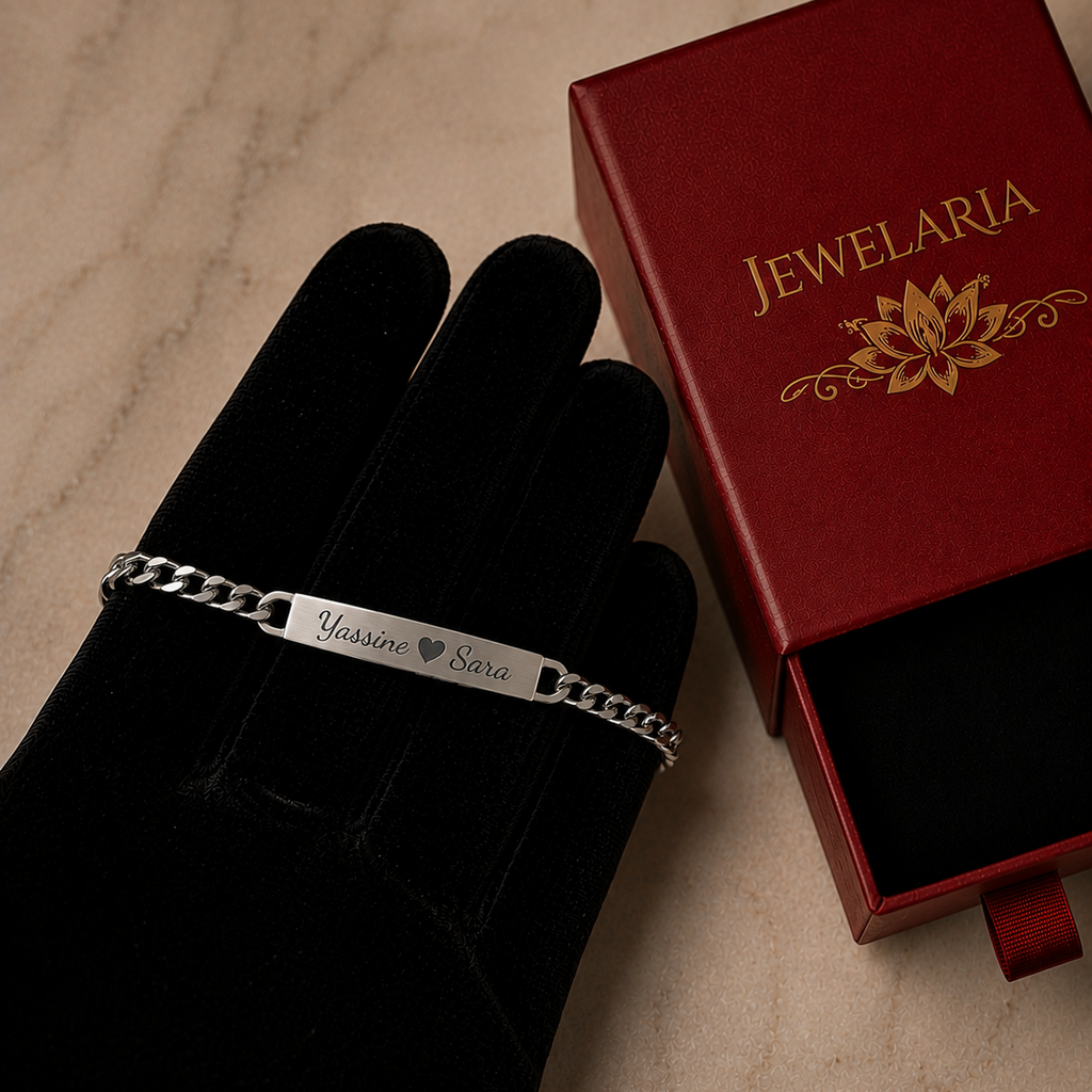 Bracelet Personnalisé en Acier - Prénoms | Argent ou Or