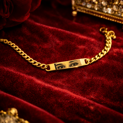 Unisex Custom Eye Engraved Bracelet