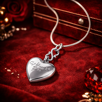 “Free Palestine” Heart Necklace