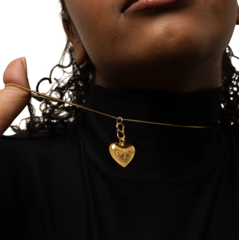 “Free Palestine” Heart Necklace