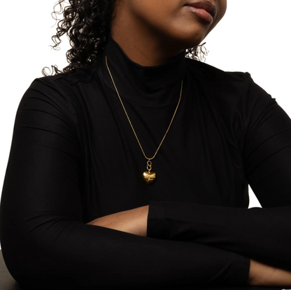 “Free Palestine” Heart Necklace